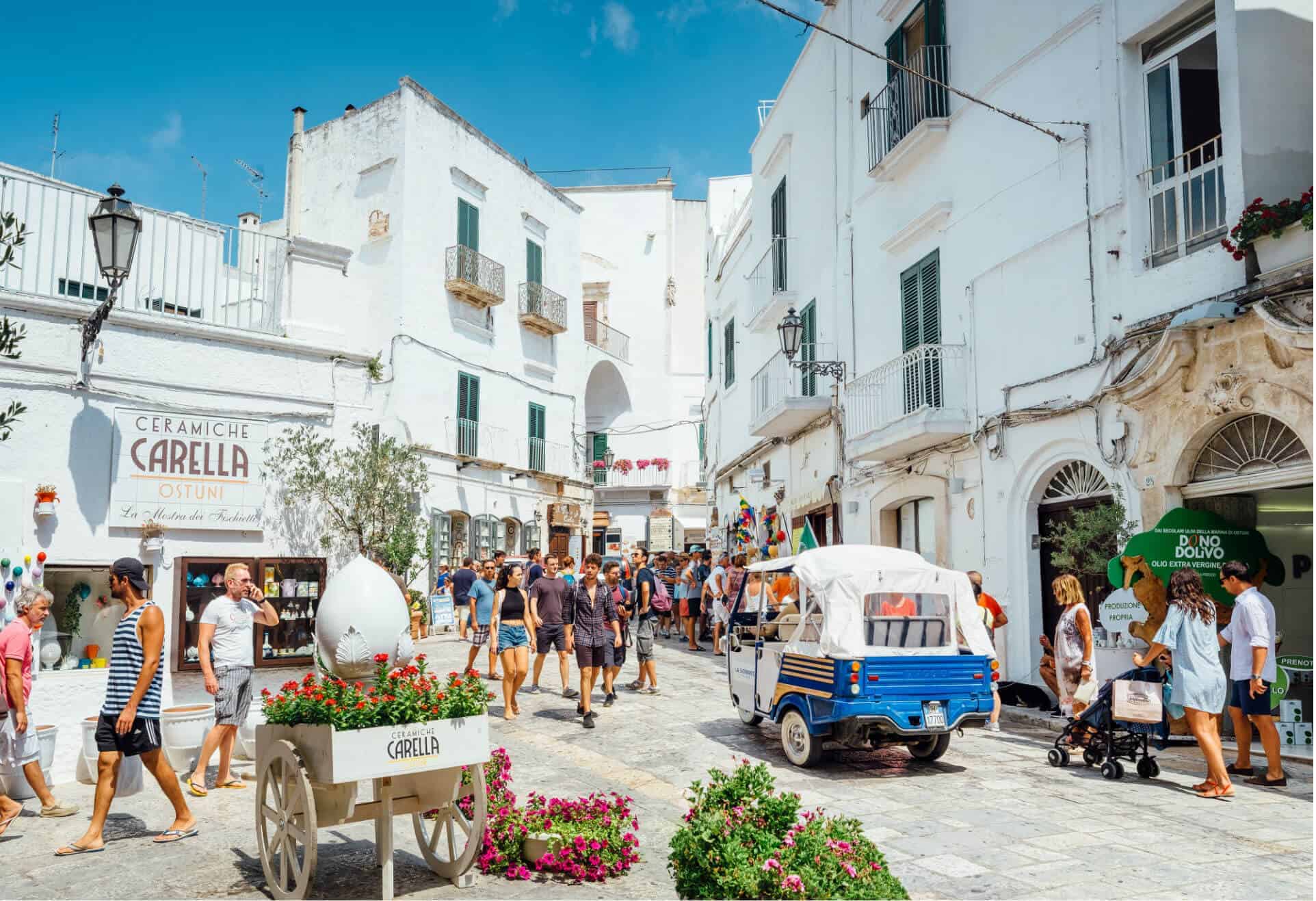 White buildings of Ostuni, Puglia, Italy